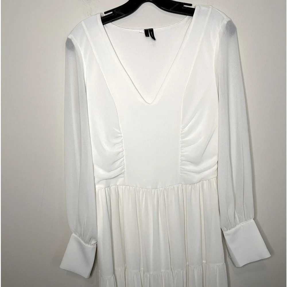 Vero Moda Cream Tiered Maxi Dress Size Small